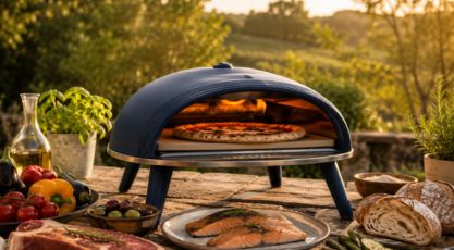 Four a pizza a gaz Delivita Diavolo bleu chez Barbecue and co_6
